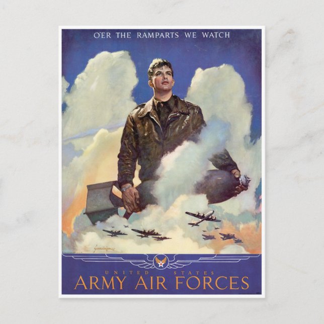 Army Air Forces Postcard (Front)