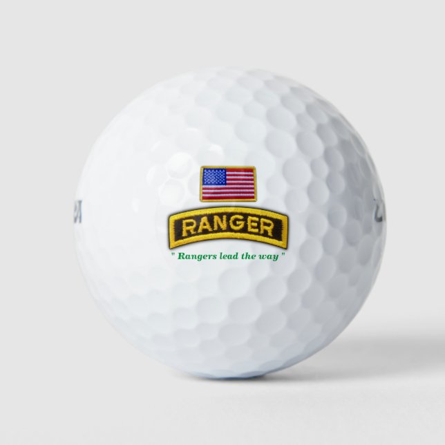Army airborne rangers fort benning veterans vets golf balls (Front)