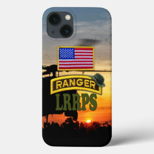 Army airborne rangers LRRPS veterans vets tab iPhone 13 Case