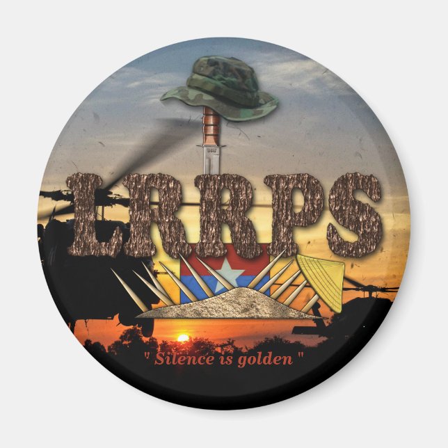 army airborne rangers vietnam war LRRPS Magnet (Front)