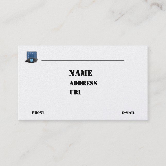 army airborne veterans recruiter vets business Car Business Card (Front)