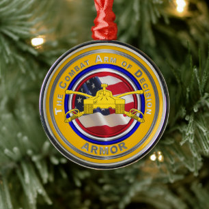 Army Armour Metal Tree Decoration