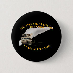 Army - Avenger Air Defense - Firing Missile 6 Cm Round Badge