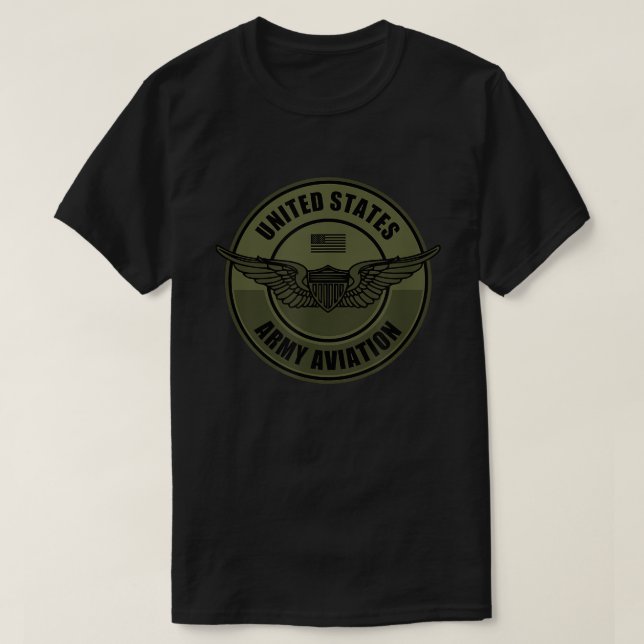 Army Aviation - Army Aviator Wings T-Shirt (Design Front)