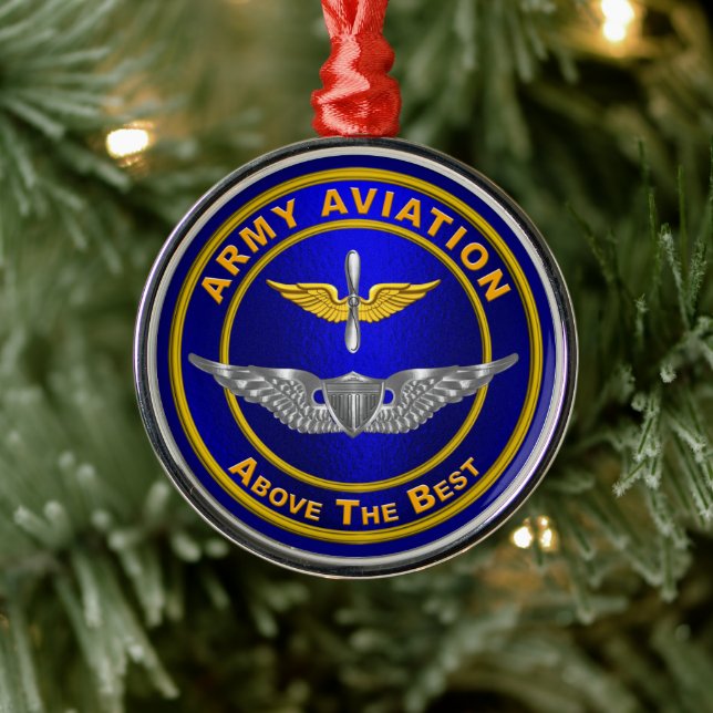 ARMY AVIATION METAL TREE DECORATION (Tree)