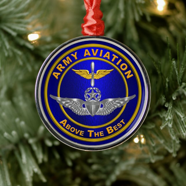 ARMY AVIATION METAL TREE DECORATION (Tree)
