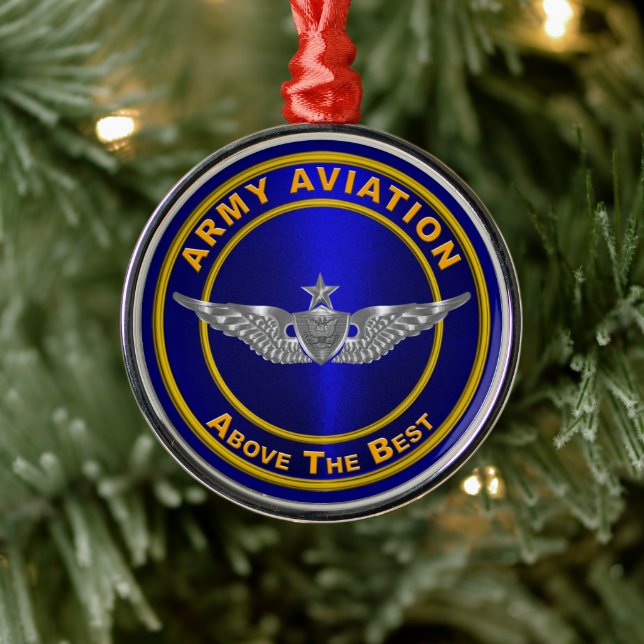 ARMY AVIATION METAL TREE DECORATION (Tree)