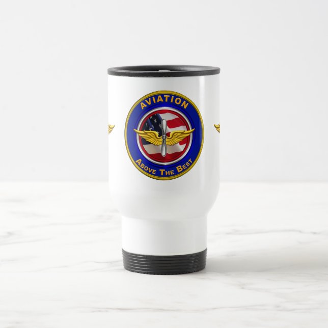 Army Aviation Veteran  Travel Mug (Center)