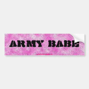 Army Babe-Pink Camouflage Bumper Sticker