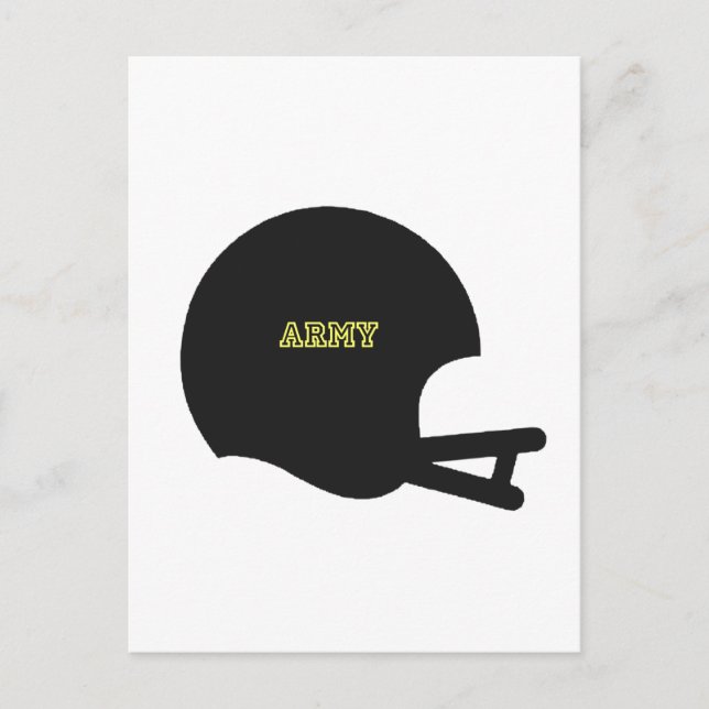 Army Black Knights Vintage Football Helmet Logo Postcard (Front)