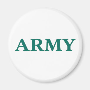 Army Bold Typography Military Style Minimal Text Magnet