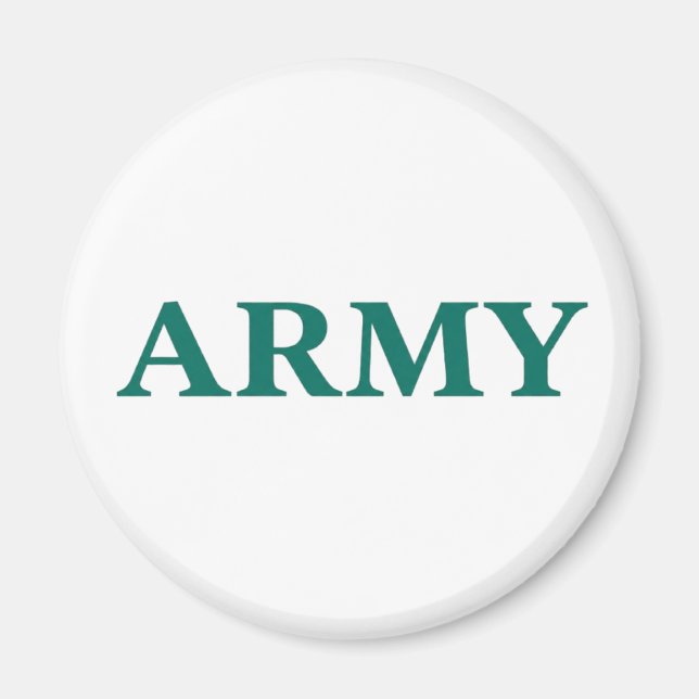 Army Bold Typography Military Style Minimal Text  Magnet (Front)