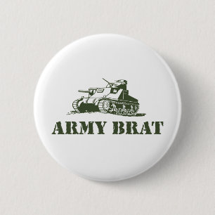 Army Brat 6 Cm Round Badge