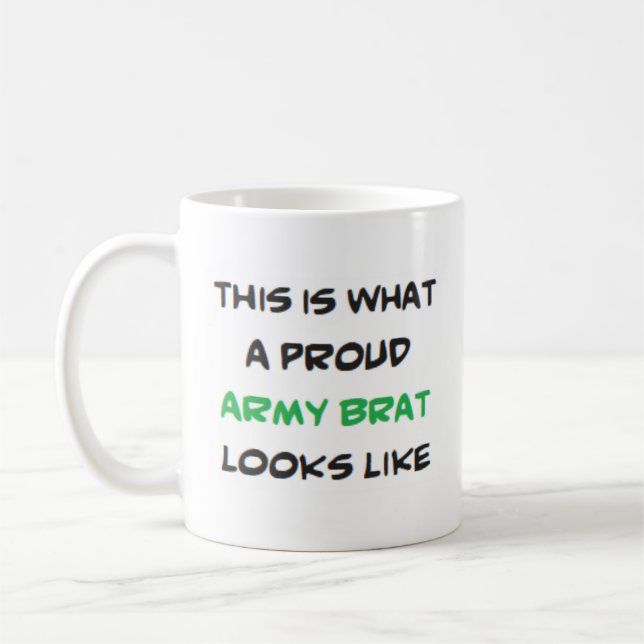 army brat coffee mug (Left)