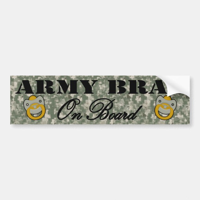 Army Brat On Board (Window Sticker) Bumper Sticker (Front)