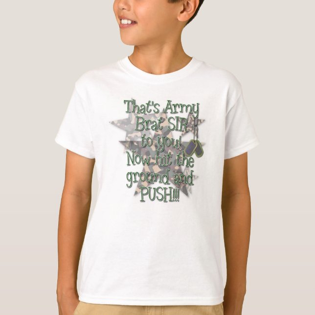 Army Brat Sir - Kids T-Shirt (Front)