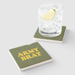 ARMY BRAT STONE COASTER