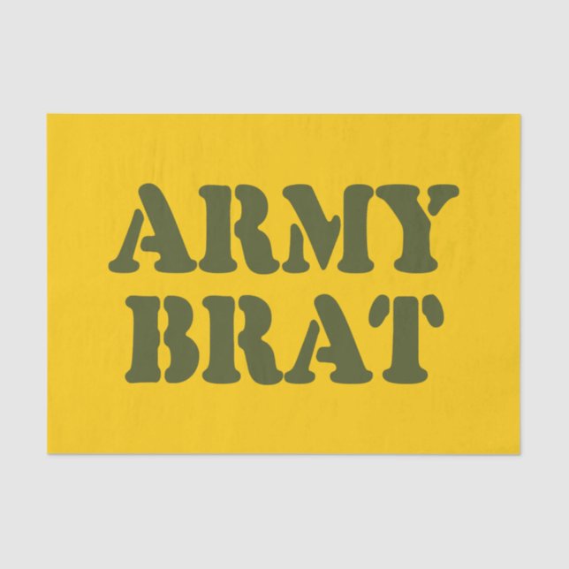 ARMY BRAT TISSUE PAPER (Front)