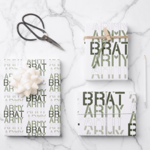 Army Brat Wrapping Paper Sheets