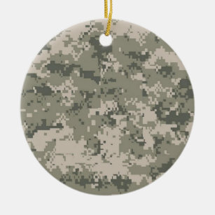 Army Camo Ceramic Tree Decoration