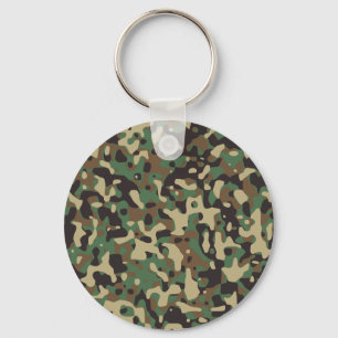 Army camouflage key ring
