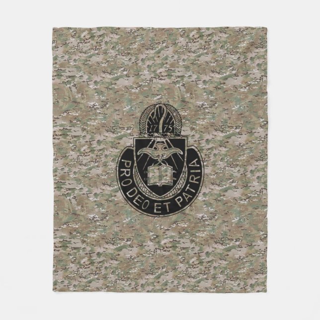 Army Chaplain Corp OCP Fleece Blanket (Front)