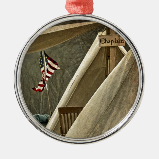 Army Chaplain Metal Tree Decoration (Front)