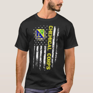 Army Chemical Corps American Flag T-Shirt