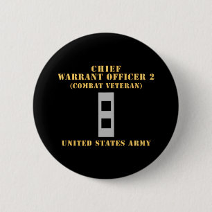 Army - Chief Warrant Officer 2 - CW02 - Flat - Com 6 Cm Round Badge