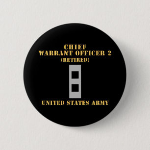 Army - Chief Warrant Officer 2 - CW02 - Flat - Ret 6 Cm Round Badge
