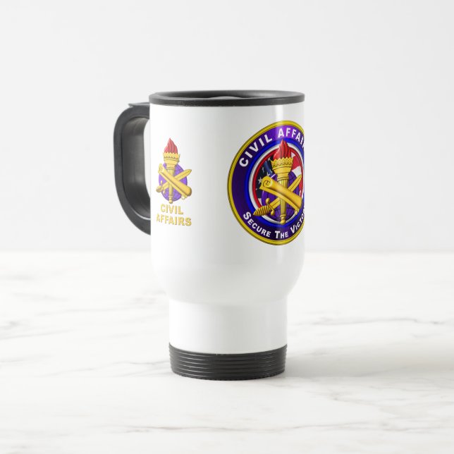  Army Civil Affairs   Travel Mug (Front Left)