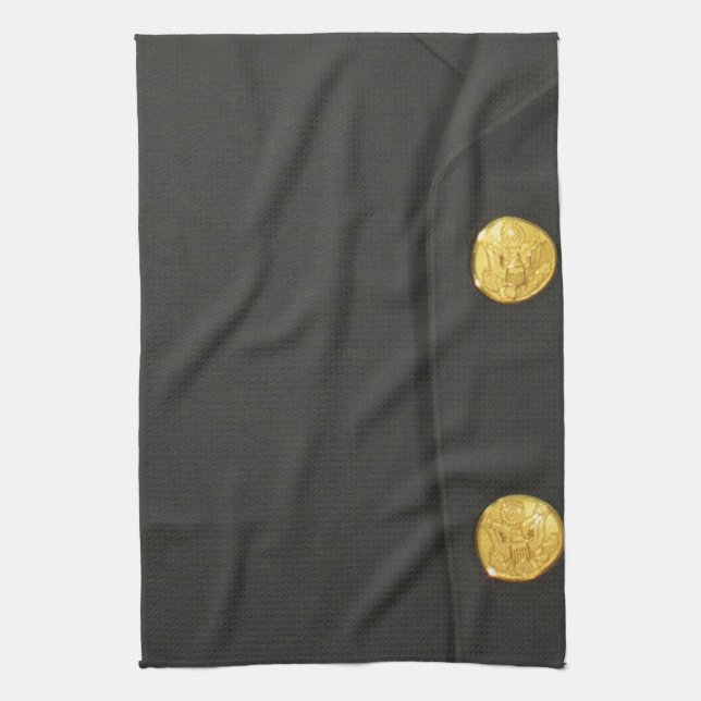 ARMY Class A Uniform Dress Gree Kitchen Dish Towel (Vertical)