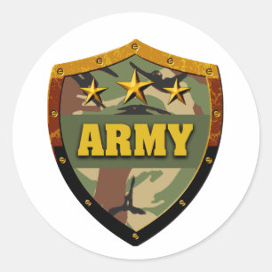 Army Classic Round Sticker