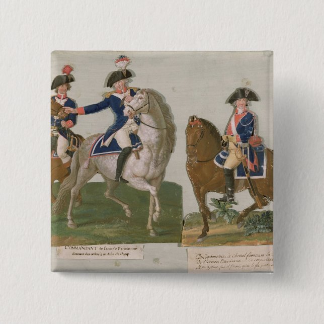 Army Commander and an Officer 15 Cm Square Badge (Front)
