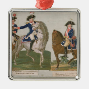 Army Commander and an Officer Metal Tree Decoration