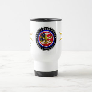 Army Cyber Corps Veteran Travel Mug