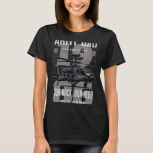 Army Dad Father Military Fathers Day Apache Helico T-Shirt