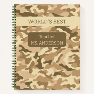 Army Desert Camouflage  Notebook
