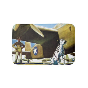Army Dog Bath Mat