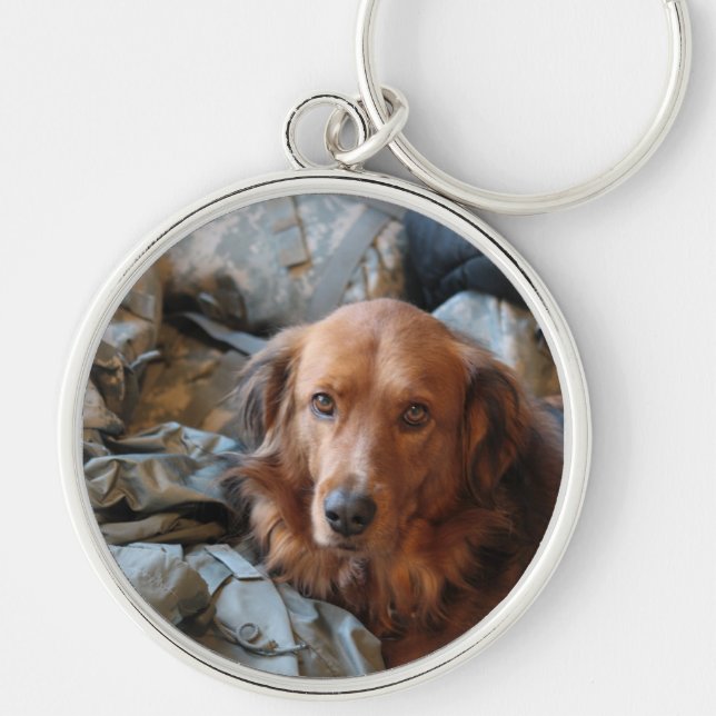 Army Dog Keychain (Front)