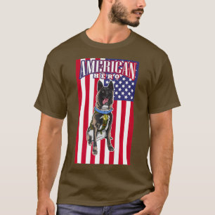 Army Dog Paw Golden Medal Brave Police Dog T-Shirt