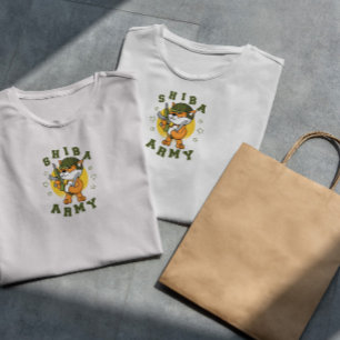 Army Dog Shiba Inu T-Shirt