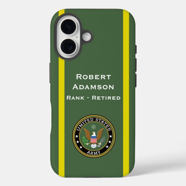 Army Emblem and colours personalise Case-Mate iPhone Case (Back)