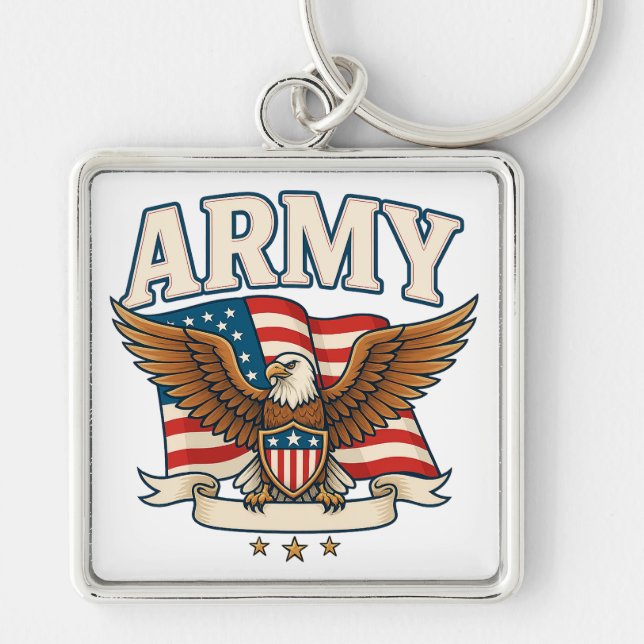 ARMY Emblem Design Key Ring (Front)