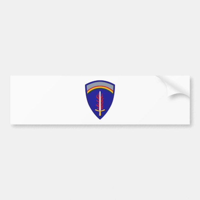 Army Europe USAREUR Insignia Bumper Sticker (Front)