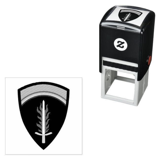 Army Europe USAREUR Self-inking Stamp (In Situ)