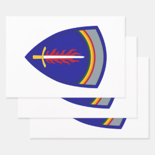 Army Europe USAREUR Wrapping Paper Sheet