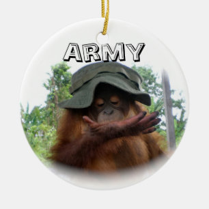 Army Fan Cute Ceramic Tree Decoration