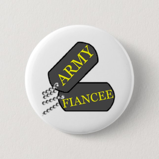 Army Fiancee 2 6 Cm Round Badge (Front)