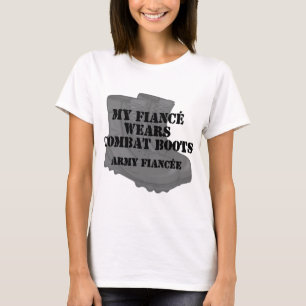 Army Fiancee Combat Boots T-Shirt